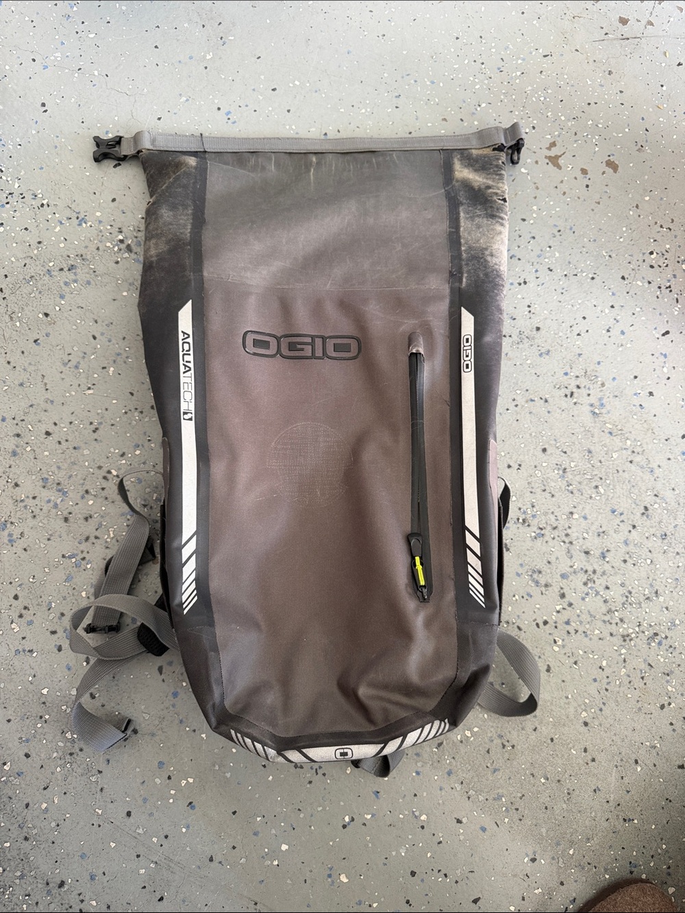 OGIO Roll-Top Waterproof Backpack with Reflective Accents